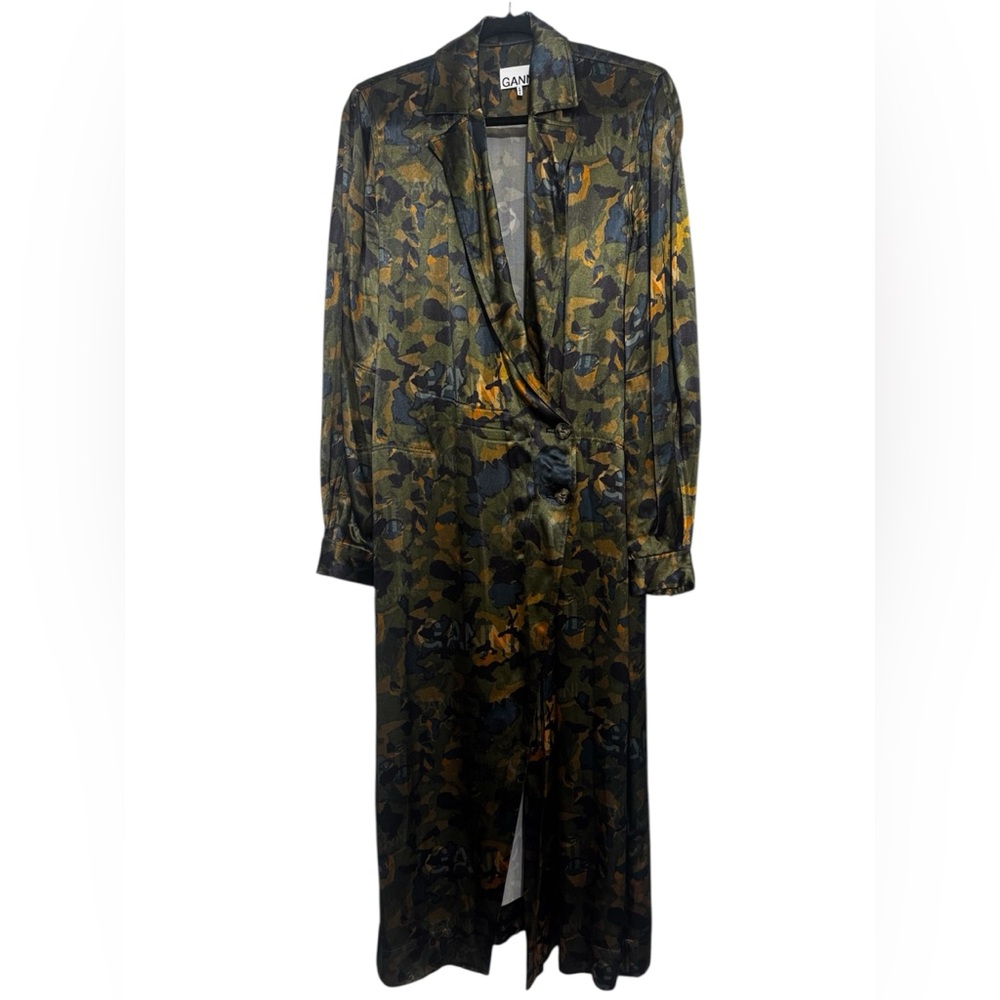 Ganni Camouflage Patterned Jacket